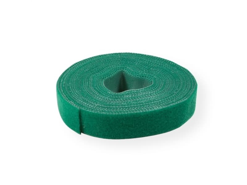 Value 25.99.5251, Koukullinen ja lenkillinen nippuside, Vihreä, 25000 mm, 10 mm, 5 kpl