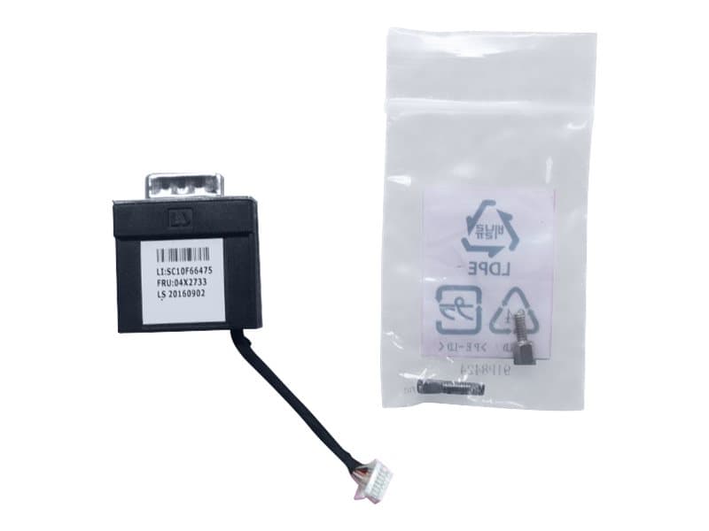 Lenovo 04X2733, 0,05 m, VGA (D-Sub), Uros, Musta, 1 kpl