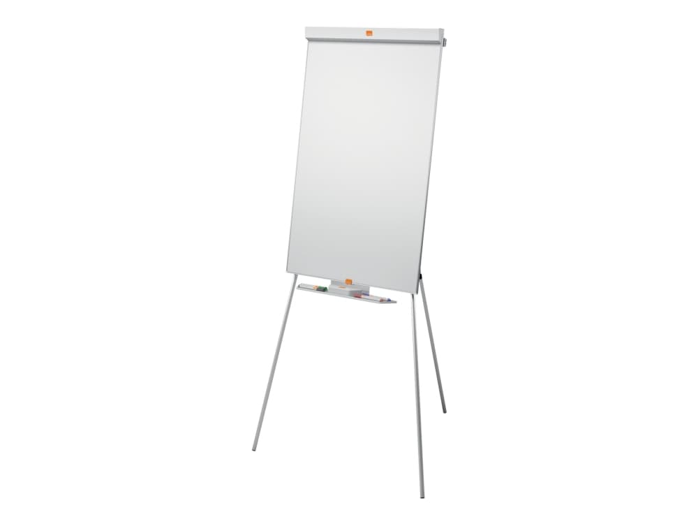 Nobo Impression Pro lehtiötaulu kolmijalkainen, Vapaasti seisova, Muotokuva, Terästä, Hopea, Valkoinen, 680 mm, 680 mm