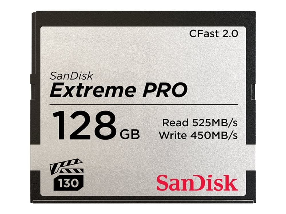SanDisk Extreme Pro - Flash-muistikortti - 128 GB - CFast 2.0