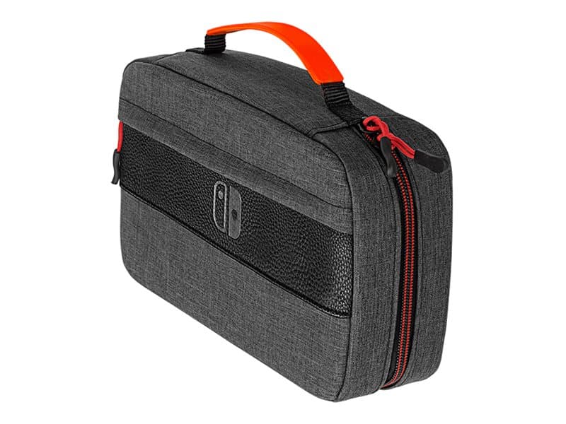 PDP Commuter: Elite Edition, Suojakotelo, Nintendo, Musta, Harmaa, Nintendo Switch, Nintendo Switch Lite, Nintendo Switch OLED, Pudotuksenkestävä, Naarmuuntumisenkestävä, Vetoketju