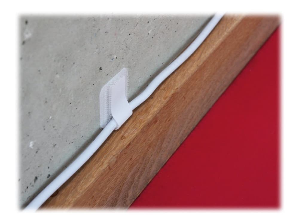 LTC PRO Wall - Kaapelipidike - pinta-asennus, seinäasennus - 9 cm - valkoinen (50 kpl)