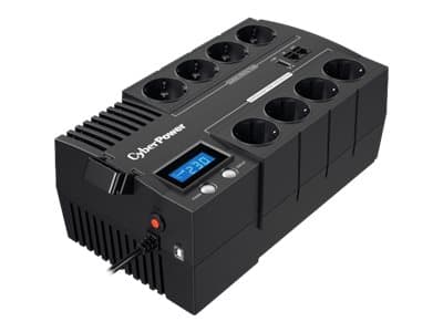 CyberPower BRICs LCD-sarja BR1000ELCD - UPS - AC 220/230/240 V - 600 Watt - 1000 VA - USB - lähtöliittimet: 8 kappaletta