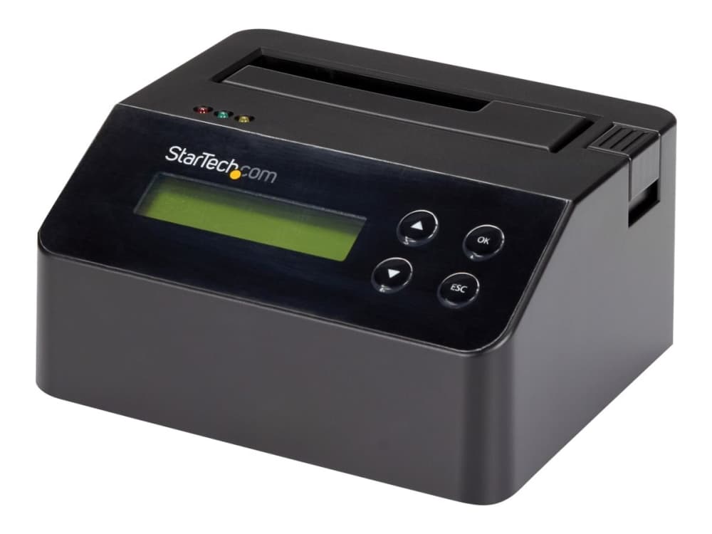 StarTech.com SDOCK1EU3P2, HDD-/SSD-monistaja, 1 kopiot, USB 3.2 Gen 1 (3.1 Gen 1), Musta, Muovi, Terästä, USB B-tyyppi