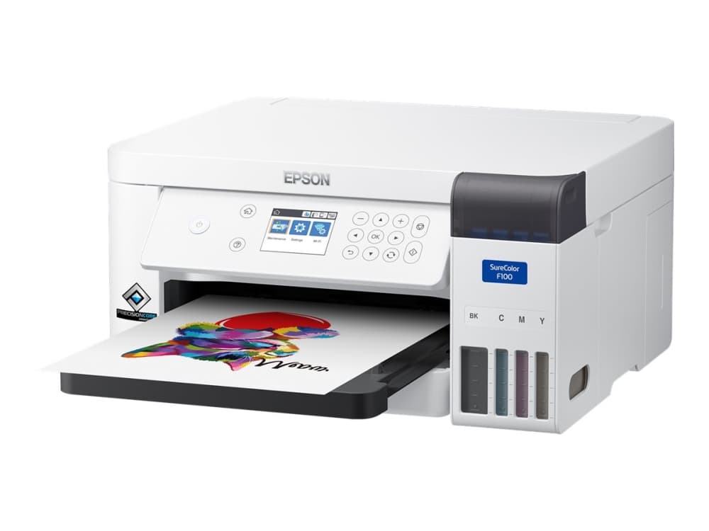 Epson SureColor SC-F100, Mustesuihku, 600 x 1200 DPI, Musta, Syaani, Keltainen, Magenta, A4 (210 x 297 mm), Valkoinen, Filippiinit