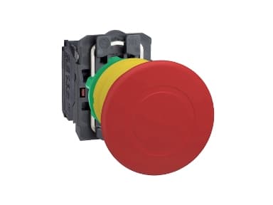 SCHNEIDER ELECTRIC Hätäpysäytys Ø40 mm punaisella rupikonnapäällä, työntö/käännöstoiminto ja 2xNC