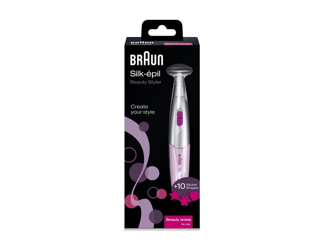 Braun Silk-épil FG 1100, Hopea, Valkoinen, AAA, Alkali, 1.5 V, 120 min, 45 mm
