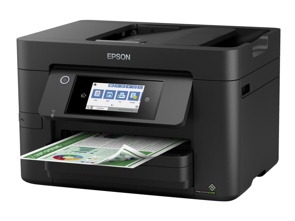 Epson WorkForce Pro WF-3825DWF, Mustesuihku, Väritulostus, 4800 x 2400 DPI, Väriskannaus, A4, Musta