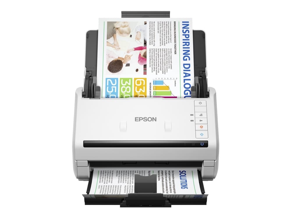 Epson WorkForce DS-770II - Asiakirjaskanneri - Duplex - 215,9 x 6096 mm - 600 dpi x 600 dpi - jopa 45 sivua/min (mono) / jopa 45 sivua/min (väri) - ADF (100 arkkia) - jopa 7000 skannausta päivässä - USB 3.0