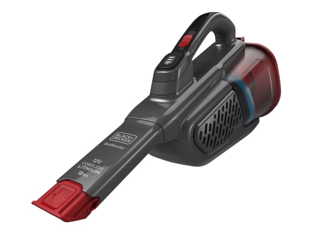 Black & Decker Dustbuster, Kuiva, Suodatus, Pölypussi, Musta, Punainen, 0,5 L, Akku
