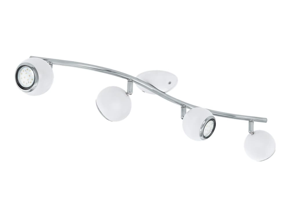 EGLO 31004, Pinta-asennettavat spottivalot, GU10, 4 lamppu(a), LED, 3000 K, Hopea, Valkoinen