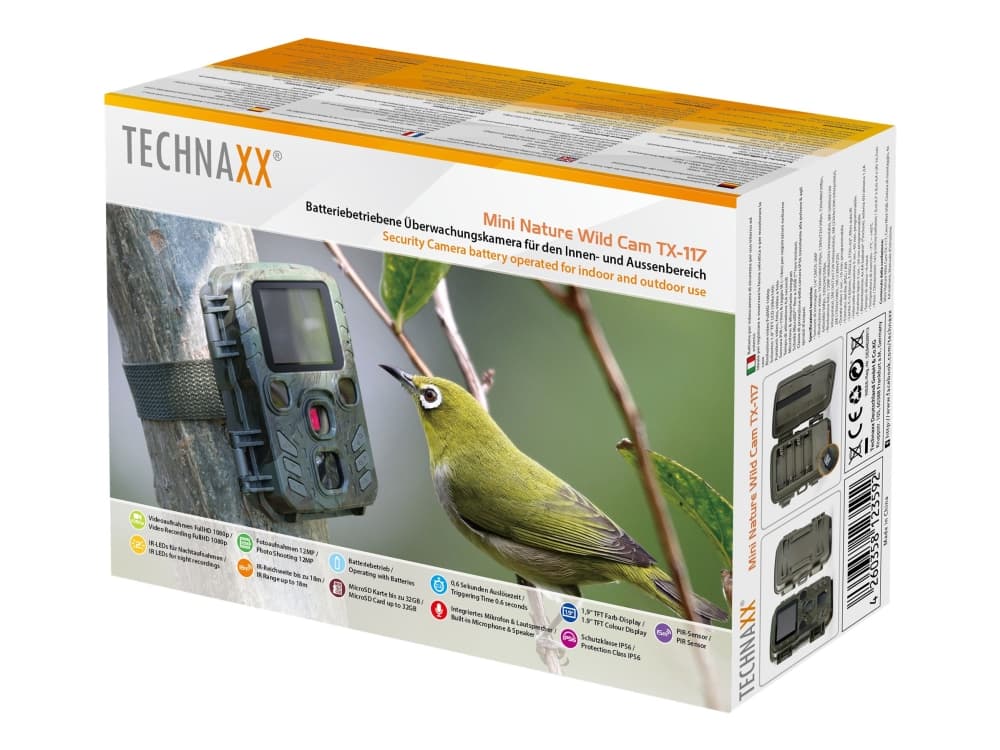 Technaxx TX-117, Sisätila ja ulkotila, Laatikko, Katto/seinä, Vihreä, Pölynkestävä, Roisketiivis, IP56