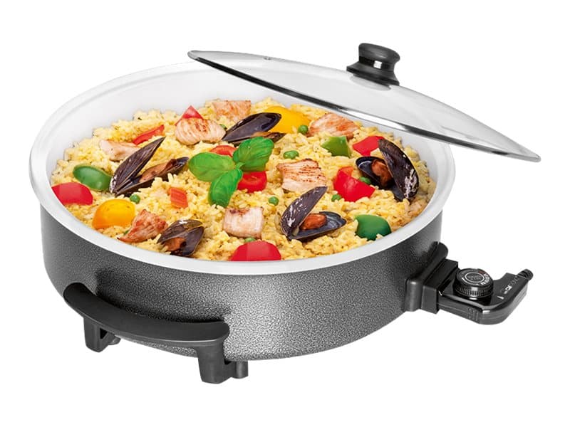 Clatronic PP 3570 C, 1500 W, Musta, Harmaa, Läpinäkyvä, Valkoinen, 220-240 V, 50 - 60 Hz, 420 mm, 90 mm
