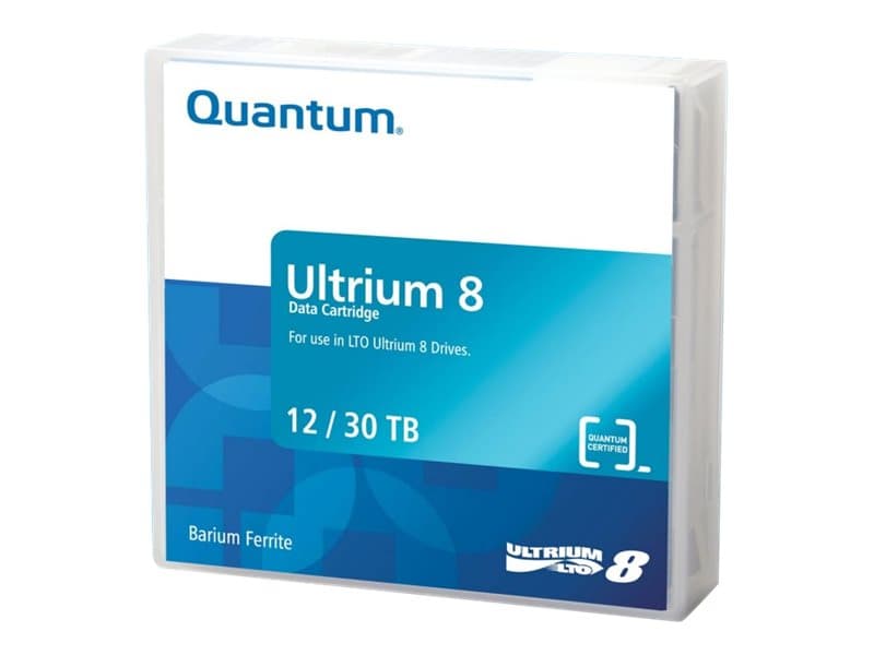 Quantum MR-L8MQN-02, Tyhjä datanauha, LTO, 12000 GB, 30000 GB, 2,5:1, Punainen