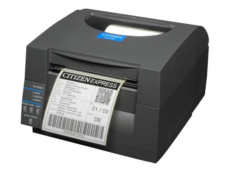 Citizen CL-S521II, Suoralämpö, 203 x 203 DPI, 150 mm/s, Langallinen, Musta