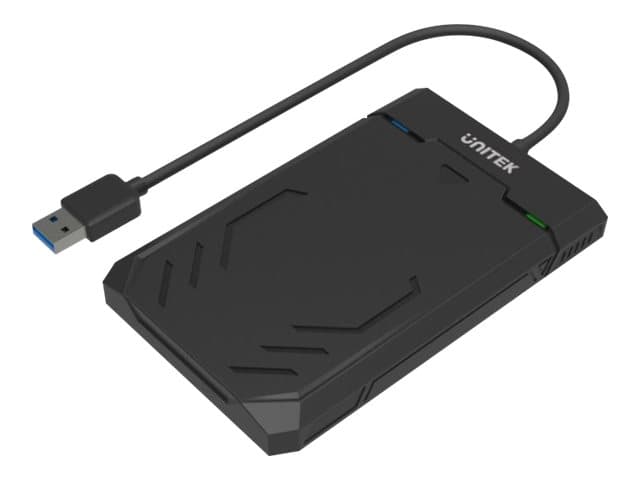 UNITEK Y-3036, HDD-/SSD-kotelo, 2.5, SATA, Serial ATA II, Serial ATA III, 5 Gbit/s, USB-liitettävyys, Musta