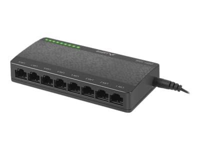 Lanberg DSP1-1008, Hallitsematon, Gigabit Ethernet (10/100/1000), Täysin kaksipuolinen