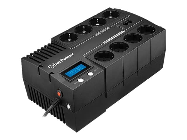 CyberPower BRICs LCD Series BR1000ELCD - UPS - AC 220/230/240 V - 600 Watt - 1000 VA - USB - lähtöliittimet: 8 - Ranska