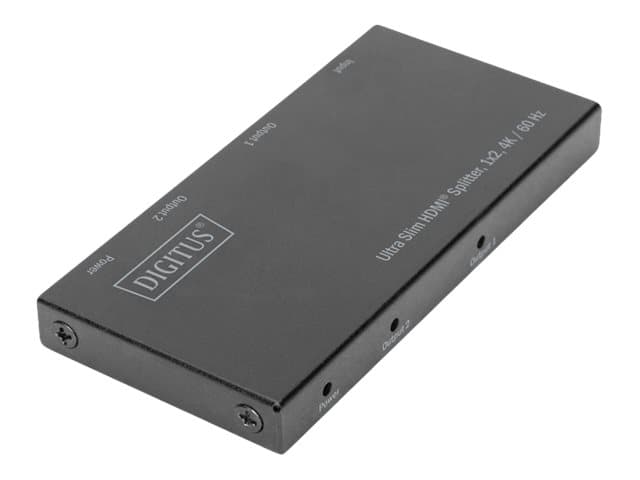 Digitus DS-45322, HDMI, HDMI, 4096 x 2160 pikseliä, Musta, Metalli, 4K Ultra HD