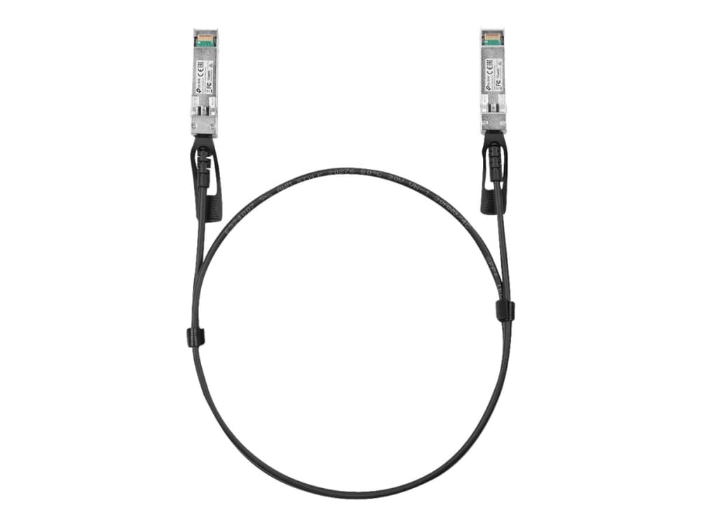 TP-Link TL-SM5220-1M V1 - 10GBase direct attach kaapeli - SFP+ (uros) SFP+ (uros) - 1 m - kaksiakselinen - passiivinen