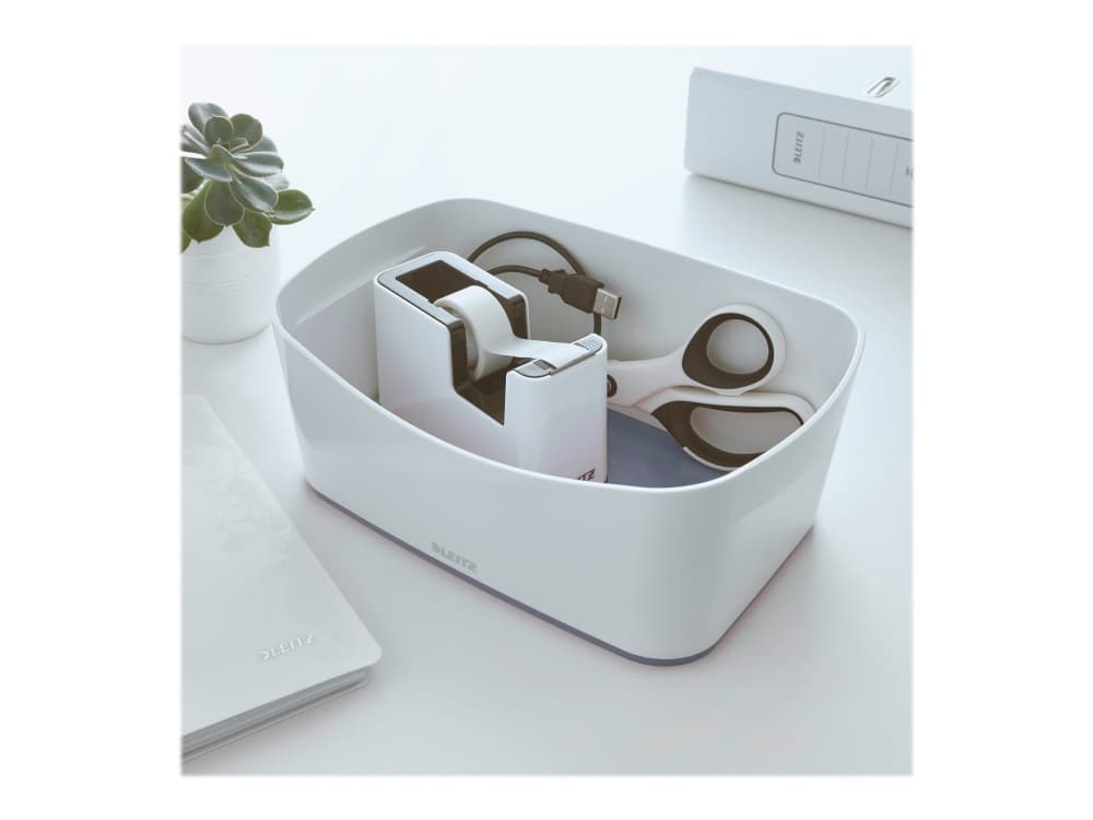 Säilytyslokero MyBox valkoinen/harmaa - (4 kpl)