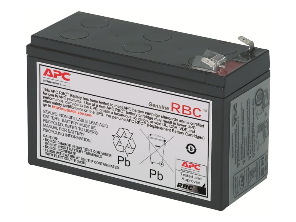 APC RBC2, Sealed Lead Acid (VRLA), 1 kpl, musta, 5 vuosi/vuosia, RoHS, PEP, EOLI, REACH