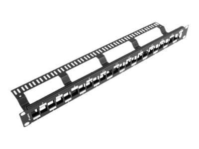Lanberg PPKS-1224-B - Liitäntäpaneeli (tyhjä) - stativmonterbar - lajittelu - 1U - 19 - 24 porttia