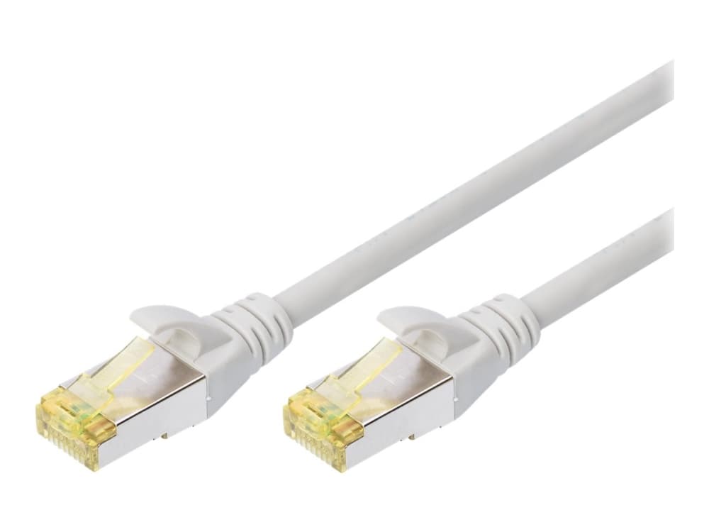 DIGITUS - Patchkabel - RJ-45 (han) til RJ-45 (han) - 20 m - S/FTP - CAT 6a - booted, halogenfri, knastfri - grå