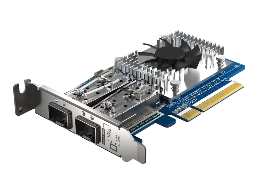 QNAP QXG-25G2SF-CX6, Sisäinen, Langallinen, PCI Express, Kuitu, 25000 Mbit/s