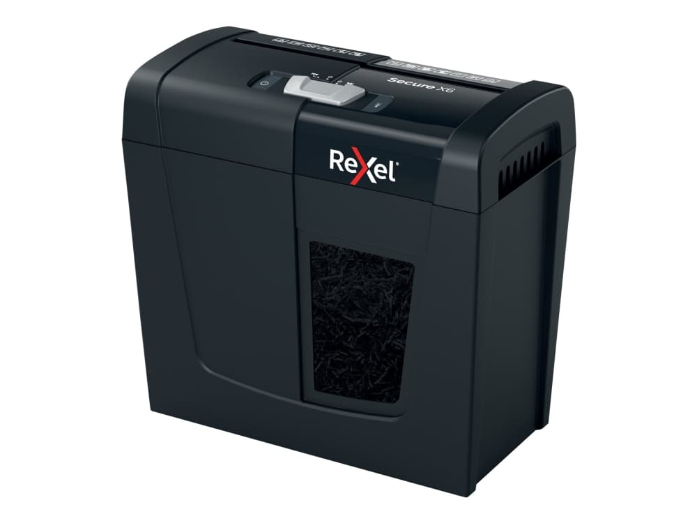 Rexel Secure X6, Ristiinleikkaava, 4x40 mm, 10 L, 100 arkkia, 70 dB, 6 arkkia