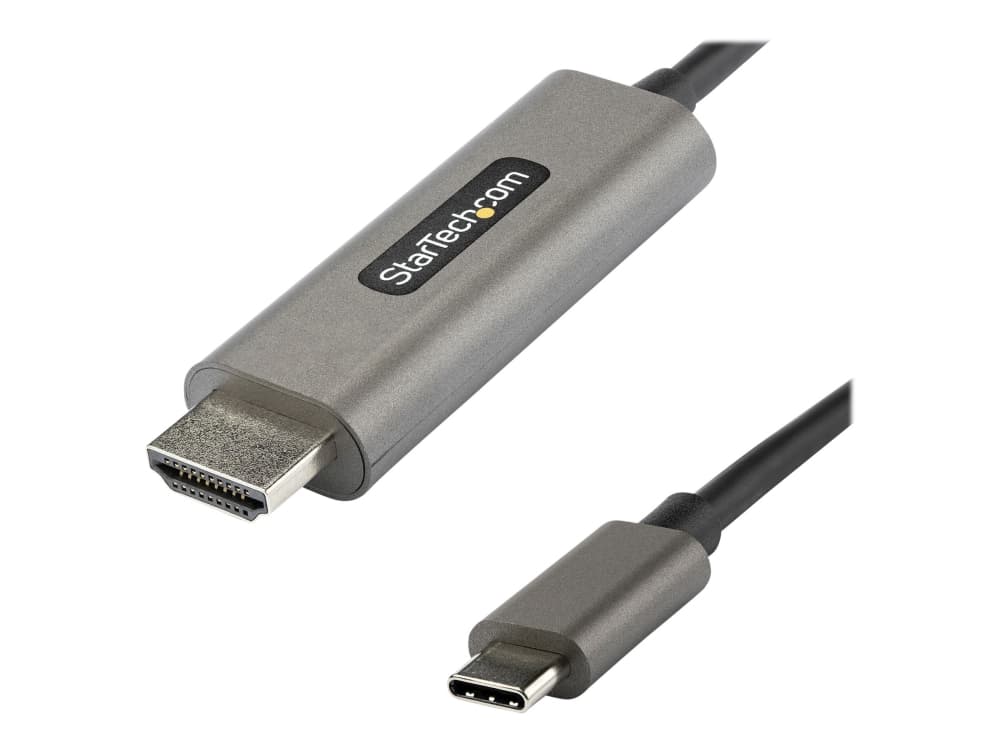 StarTech.com 16ft (5m) USB C HDMI-kaapeli 4K 60Hz HDR10, Ultra HD USB Type-C 4K HDMI 2.0b Video Adapteri kaapeli, USB-C HDMI HDR Monitor/Display Converter, DP 1.4 Alt Mode HBR3 - Thunderbolt 3 yhteensopiva (CDP2HDMM5MH) - Adapterikaapeli - 24 pin USB-C han til HDMI han - 5 m - lajittelu - 4K-tuki, aktiivinen