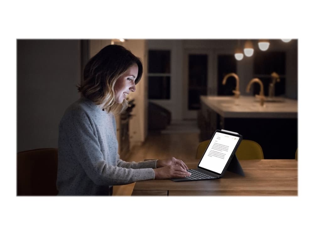 Logitech Combo Touch, QWERTY, Kansainvälinen (US), Kosketuslevy, 1,8 cm, 1 mm, Apple