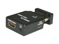 MicroConnect Mini VGA to HDMI Converter - Videomuuntaja - VGA - HDMI