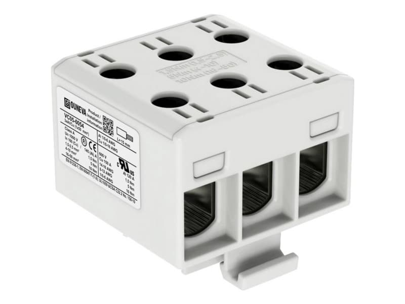 OTL-isoleret universal klemme aluminium/kobber 3*(1,5-50) mm2 grå