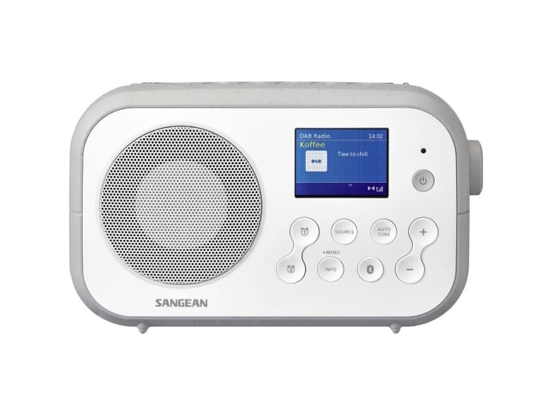 Kuffertradio Sangean Traveller-420 (DPR-42 W/G) DAB +, FM Hvid, Grå
