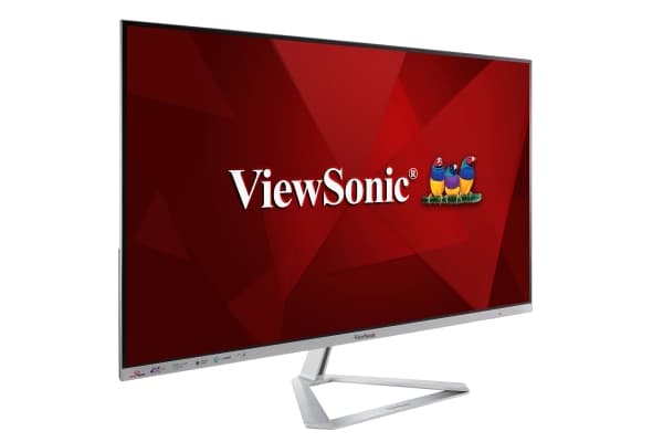 Viewsonic VX Series VX3276-4K-mhd - LED-näyttö - 32 (31,5 katselua varten) - 3840 x 2160 4K @ 60 Hz - SuperClear® VA - 300 cd/m² - HDR10 - 8 ms - 2 x HDMI, DisplayPort , Mini Displayport - kaiuttimet - hopea