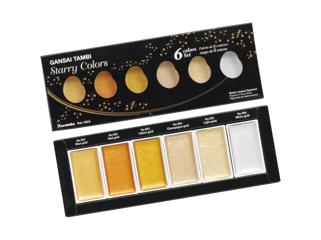 GANSAI TAMBI STARRY COLORS 6 värin setti