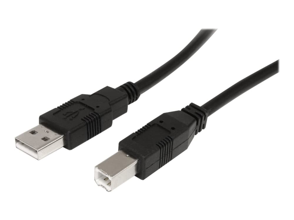 StarTech.com 9 m / 30 ft aktiivinen USB A to B -kaapeli - M/M - musta USB 2.0 A to B -johto - tulostinkaapeli - USB-jatkojohto (USB2HAB30AC) - USB-kaapeli - USB (han) til USB Type B (han) - USB 2.0 - 9,15 m - aktiivinen - lajittelu - P/N: ICUSB232D:lle