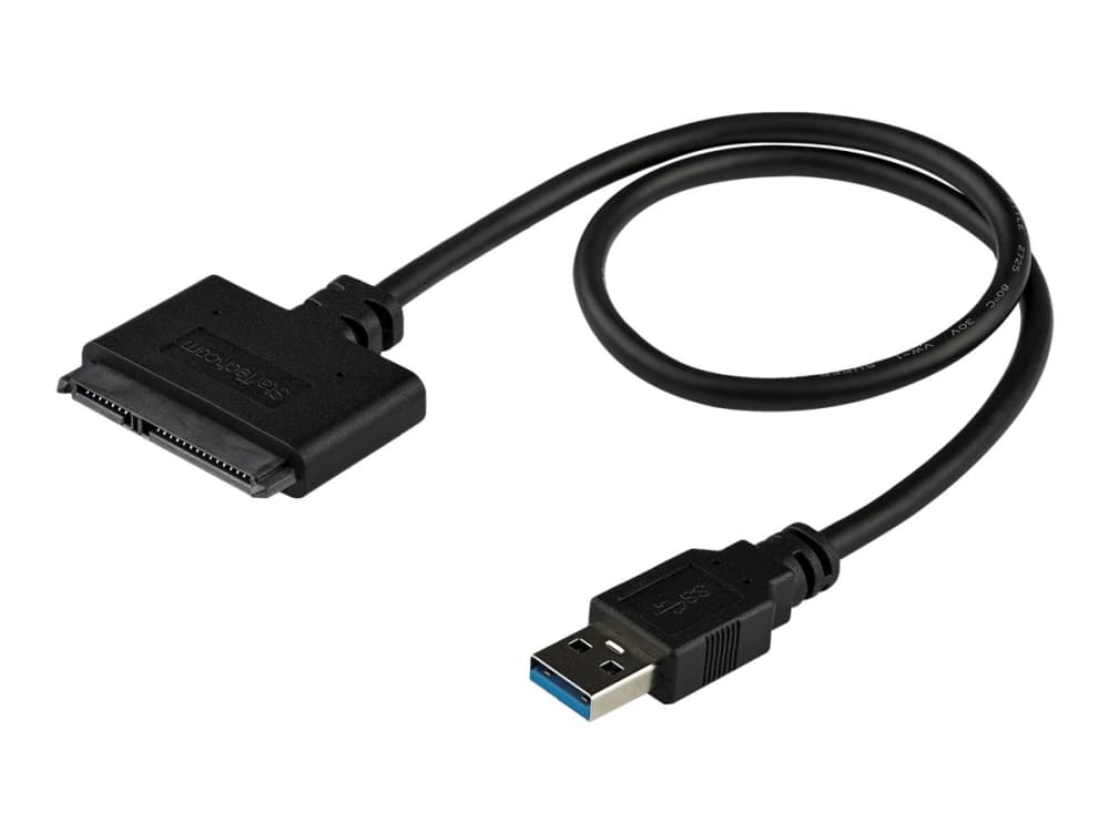 StarTech.com SATA-USB-kaapeli - USB 3.0 - 2,5 SATA III -kiintolevysovitin - Ulkoinen muunnin SSD/HDD-tiedonsiirtoon (USB3S2SAT3CB) - Lagringskontrol - 2,5 - SATA 6Gb/s - USB 3.0