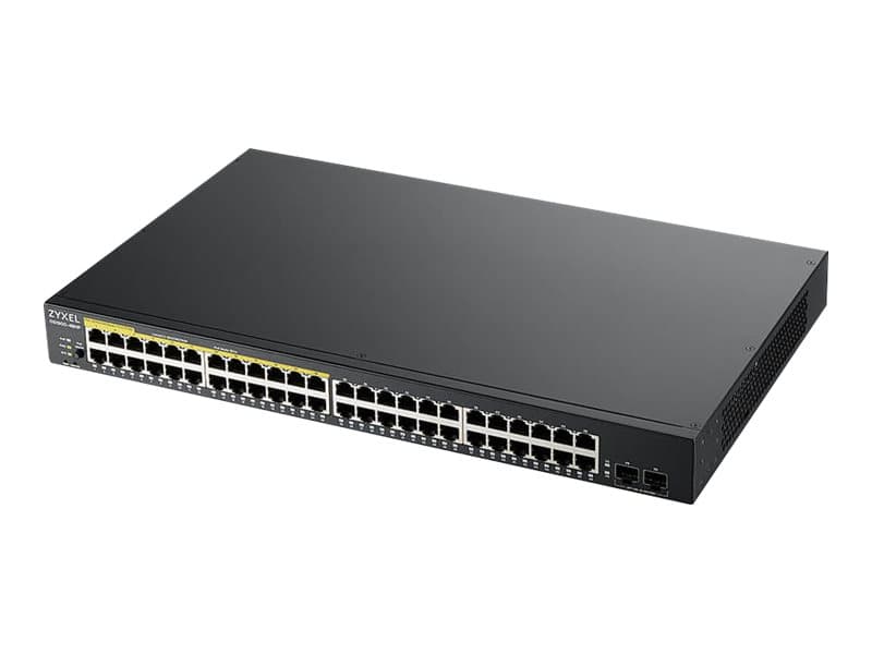 Zyxel GS1900-48HPv2, Hallittu, L2, Gigabit Ethernet (10/100/1000), Täysin kaksipuolinen, Power over Ethernet -tuki, Telineasennus