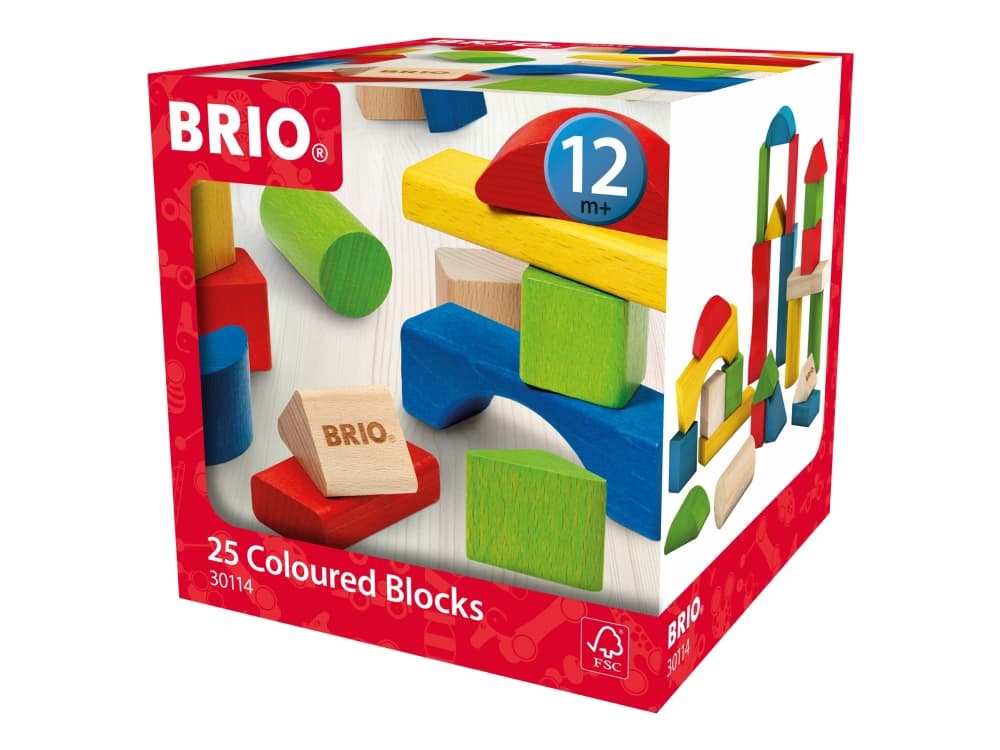 BRIO 30114 Värilliset rakennuspalikat (25 kpl)