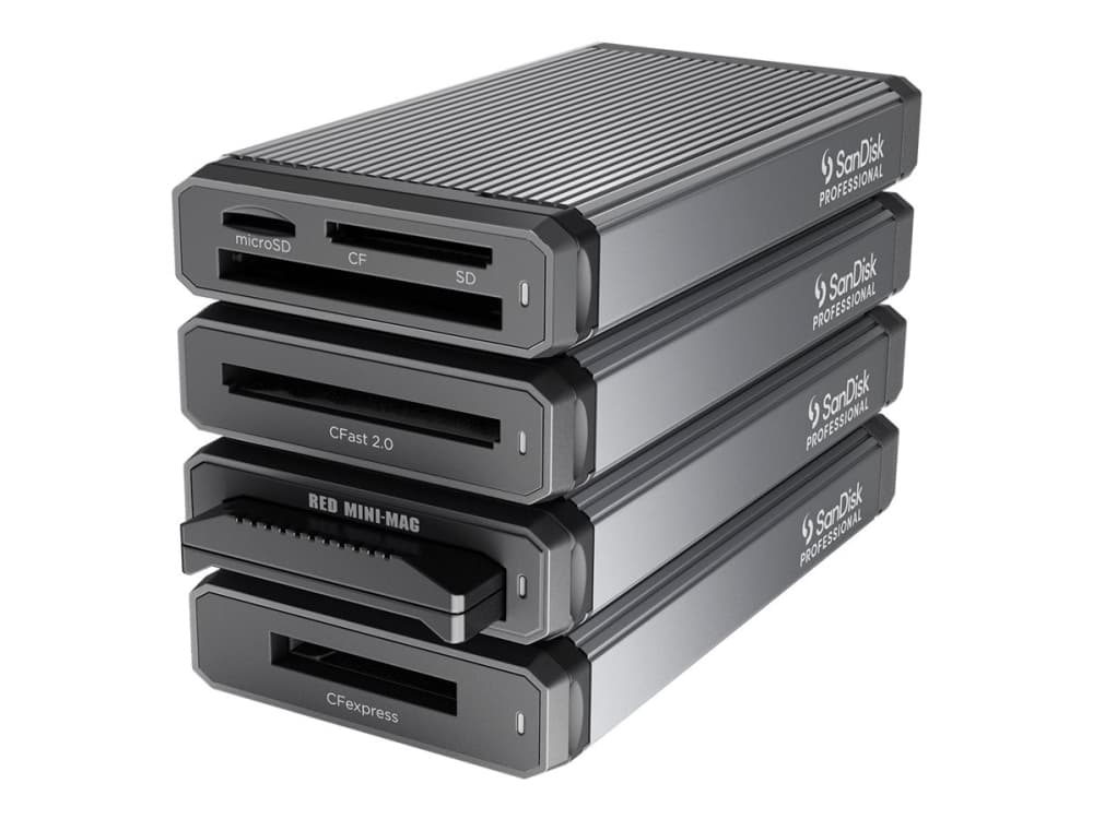 SanDisk Professional PRO-READER - Kortinlukija (SD, CF, microSD) - USB-C 3.2 Gen 2