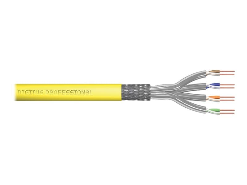 DIGITUS Professional - Bulkkabel - 500 m - SFTP - CAT 8.2 - halogeenitön, kiinteä - kul, RAL 1016