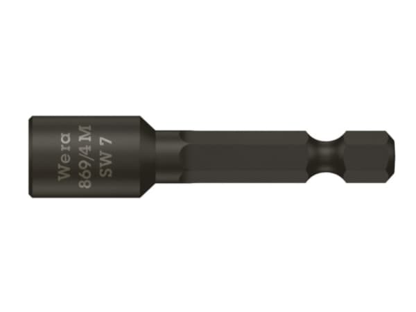 WERA WERK Wera pulttipalat 869/4 M, magneettikaksoiskanta 7mmpituus 65mm1/4 liitäntäpistoke