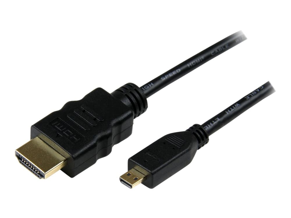StarTech.com HDADMM3M, 3 m, HDMI-tyyppi A (vakio), HDMI-tyyppi D (mikro), 3D, Äänen paluukanava (ARC), Musta