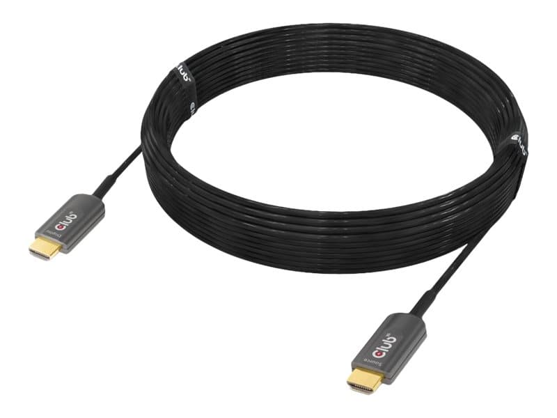 CLUB3D CAC-1376, 10 m, HDMI-tyyppi A (vakio), HDMI-tyyppi A (vakio), 48 Gbit/s, Äänen paluukanava (ARC), Musta
