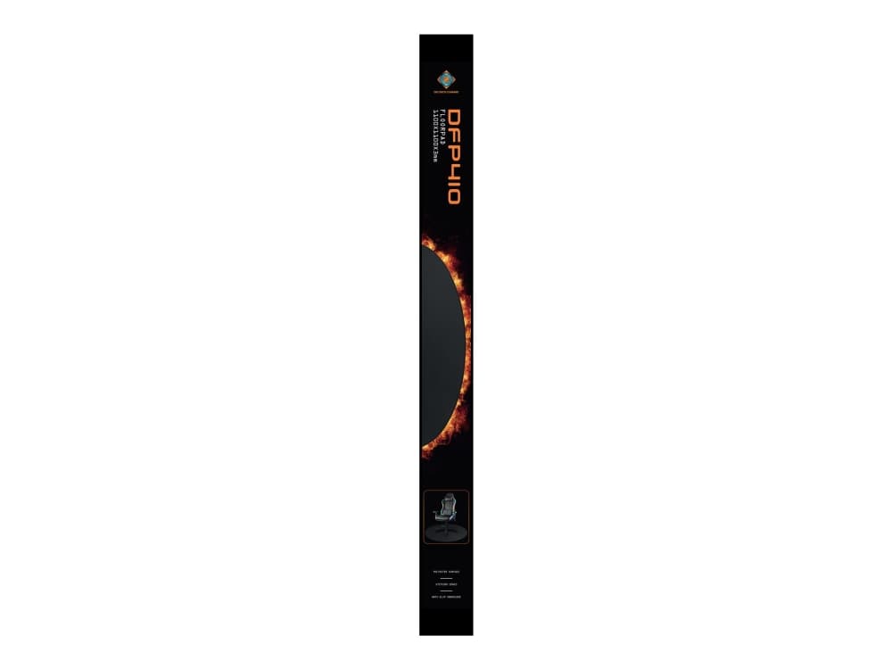 Deltaco GAM-125, Sisätila, Musta, Yksivärinen, Polyesteri, 110 cm, 3 mm