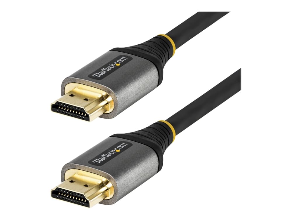 StarTech.com HDMM21V3M, 3 m, HDMI-tyyppi A (vakio), HDMI-tyyppi A (vakio), 48 Gbit/s, Äänen paluukanava (ARC), Musta, Harmaa