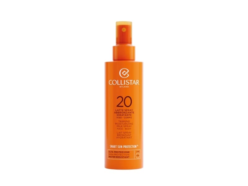 Collistar Tanning Moisturizing Milk Spray Face-Body SPF20 - Unisex - 200 ml