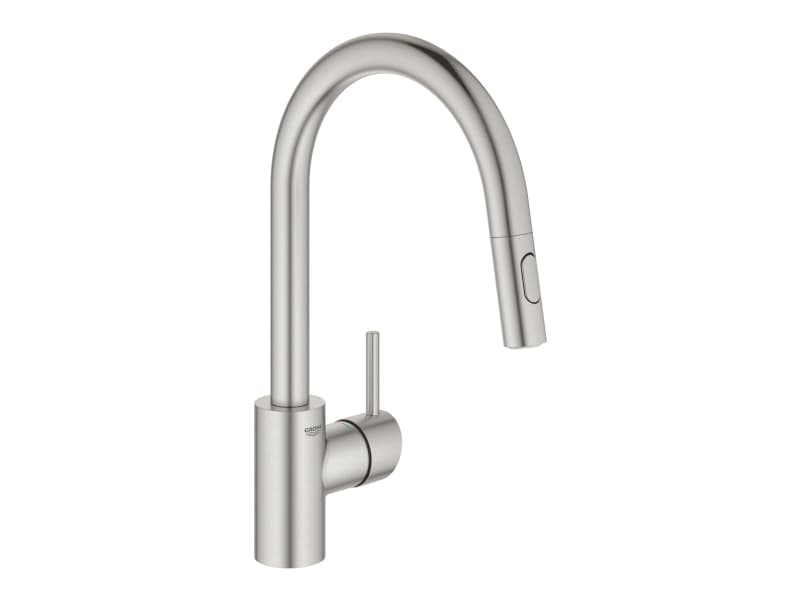 GROHE Concetto, Ulosvedettävä, Ruostumaton teräs, Vipukahvat, Yksi, Type U, Keraaminen